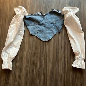Never worn size 8 Nastygal corset top